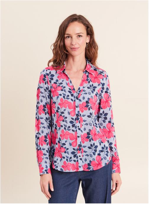 Bréal Chemises CAMIFLORA femme bleu