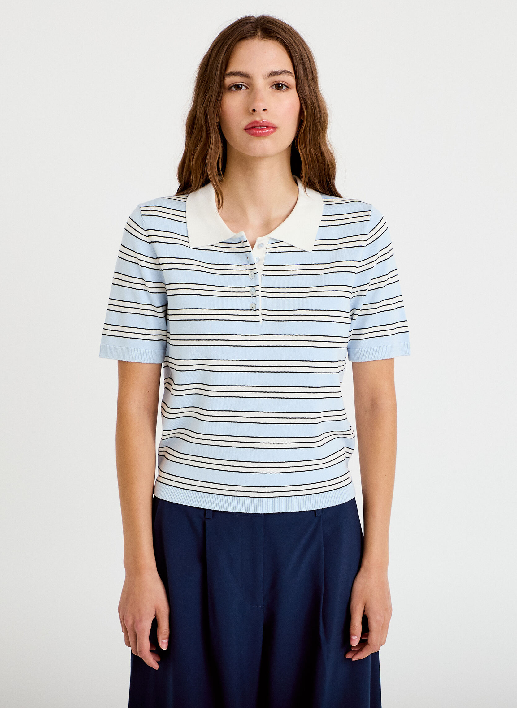 Pulls MINIPOLONEW femme bleu Cache Cache Pulls MINIPOLONEW femme bleu Bleu