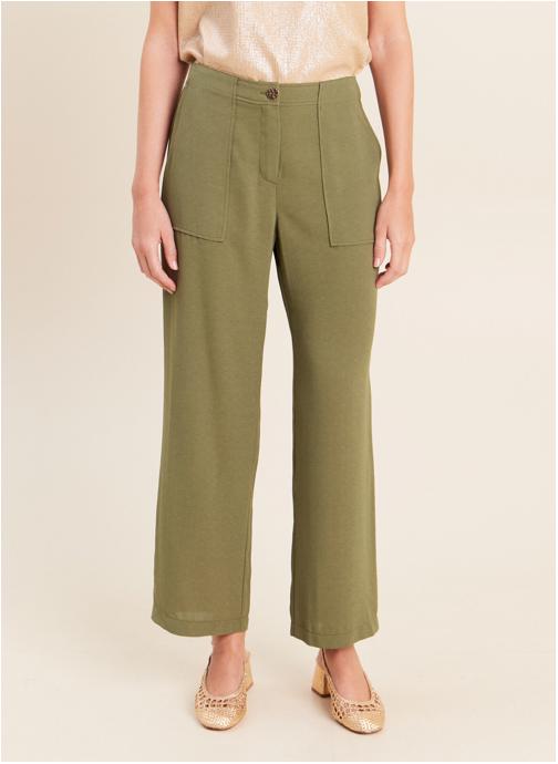 Bréal Pantalons droit PEWILDBAR femme vert
