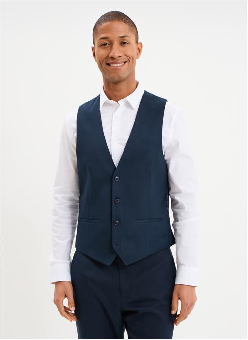 La Halle Vestes sans manches LH1_GILET_COSTUME homme bleu