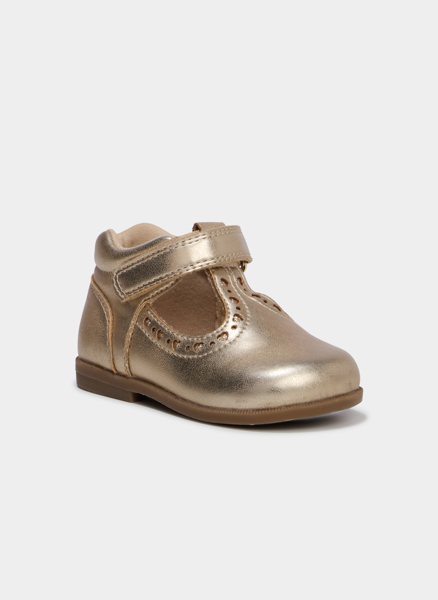 Sandales SALCOEUR_S_BBF_BAB_262 fille or et bronze La Halle Sandales SALCOEUR_S_BBF_BAB_262 fille or et bronze Or