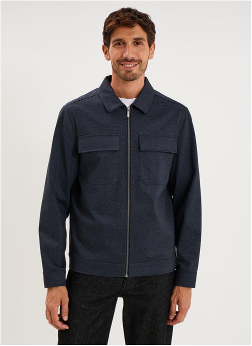 La Halle Chemises LHC1OVERSHIRTPRINTCITY homme bleu