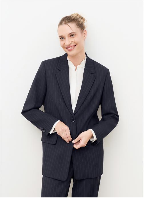 Caroll Vestes de costume 262V-VOLTIGESTRIPE femme bleu