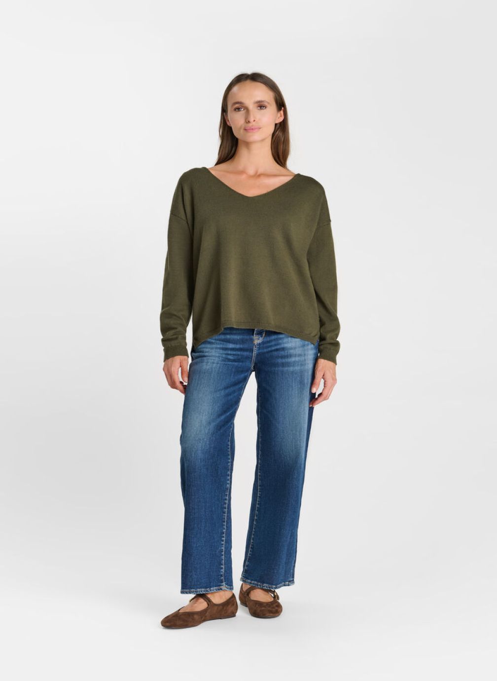 Pulls Pull TINGA Khaki femme vert Le temps des cerises Pulls Pull TINGA Khaki femme vert Kaki