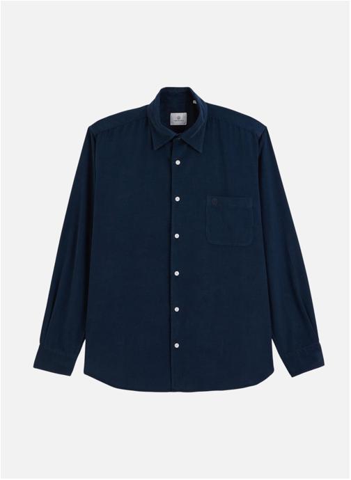 Serge Blanco Chemises Chemise ML homme bleu