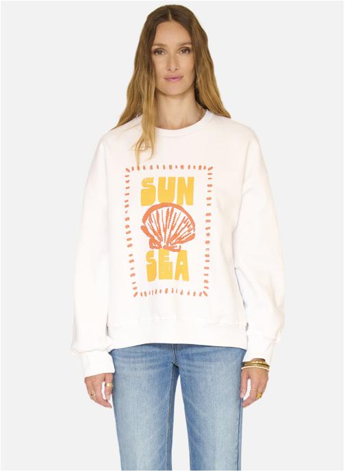 MKT Studio Sweatshirts Sweat Samy White femme blanc