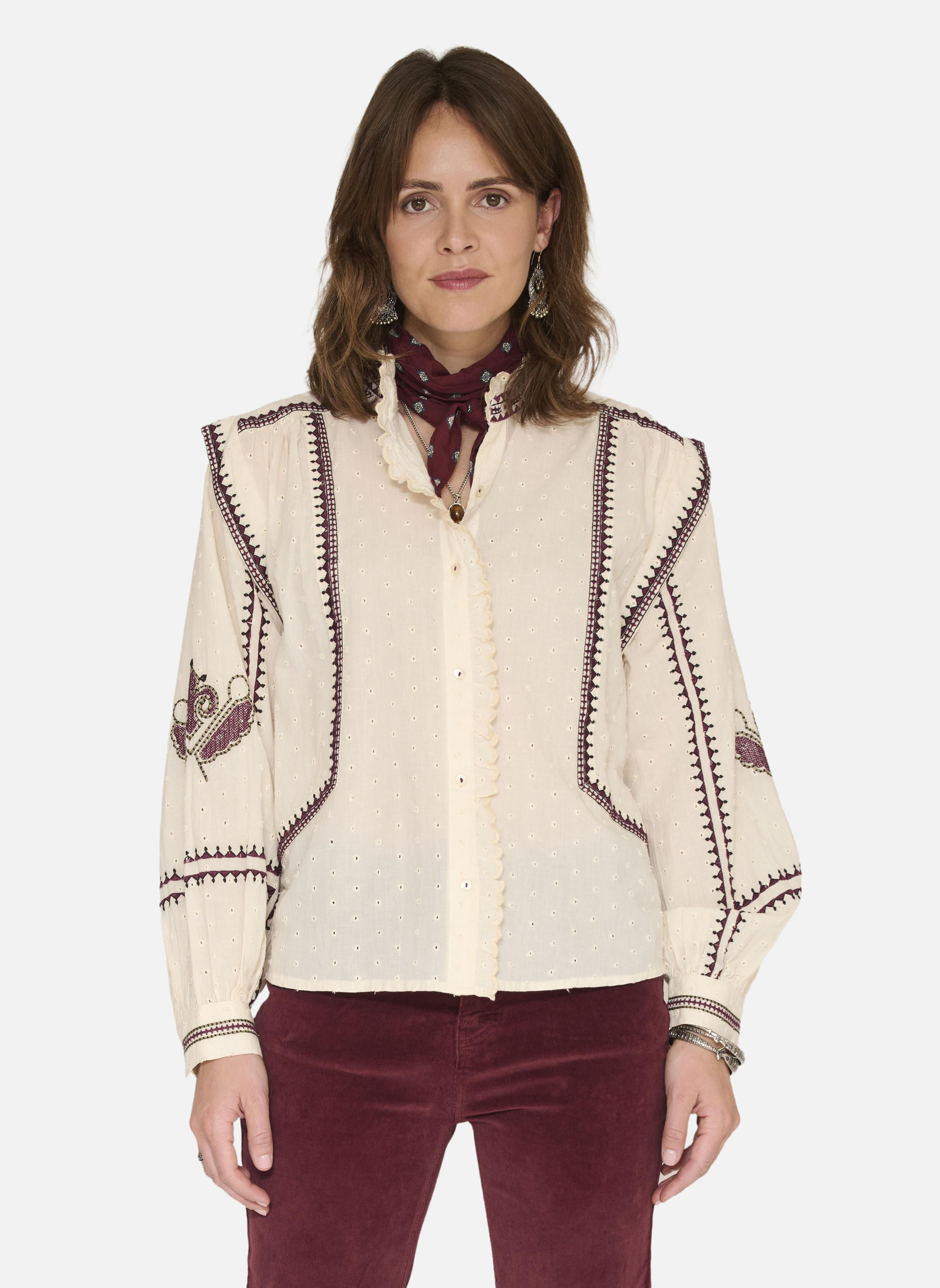 Blouses Blouse Constant Natural femme beige MKT Studio Blouses Blouse Constant Natural femme beige Beige