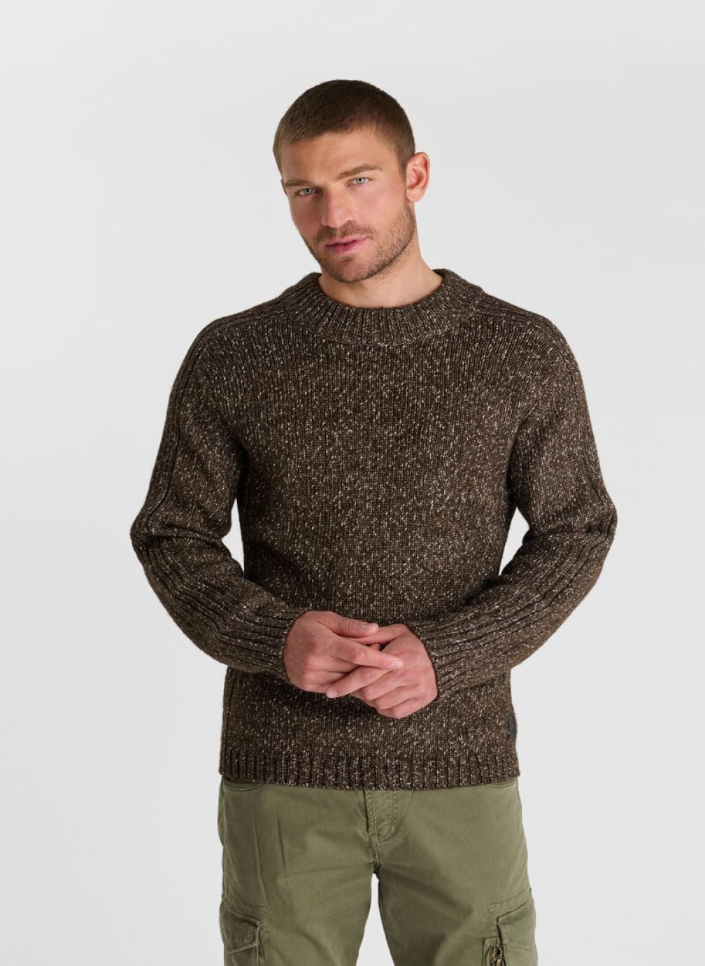 Pulls Pull TINO Brown homme marron Le temps des cerises Pulls Pull TINO Brown homme marron Marron