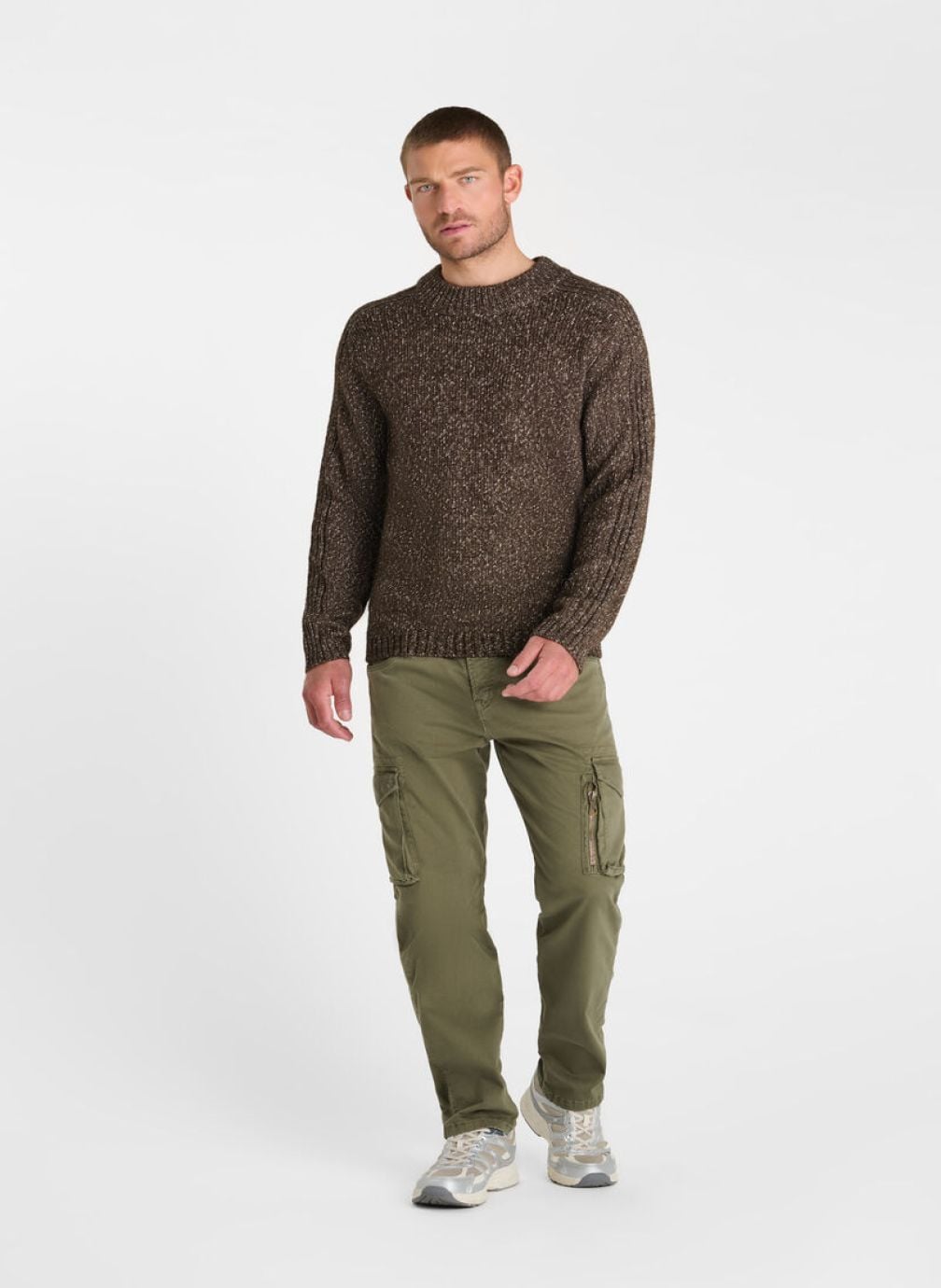 Pulls Pull TINO Brown homme marron Le temps des cerises Pulls Pull TINO Brown homme marron Marron
