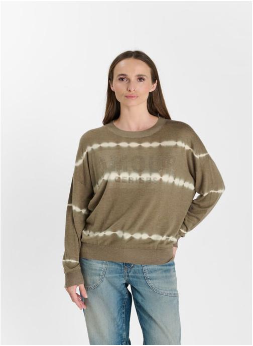 Le temps des cerises Pulls Pull AMBRO Khaki femme vert