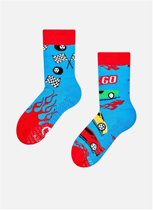 Dedoles Chaussettes anti-dérapantes Antidérapantes Enfants Voitures de Course garçon multicolore