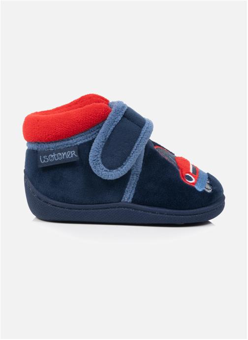 Isotoner Chaussons Chaussons Bottillons scratch Bébé Velours Marine garçon bleu