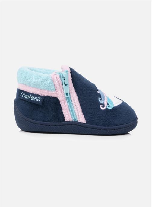 Isotoner Chaussons Chaussons Bottillons zip Bébé Velours Marine fille bleu