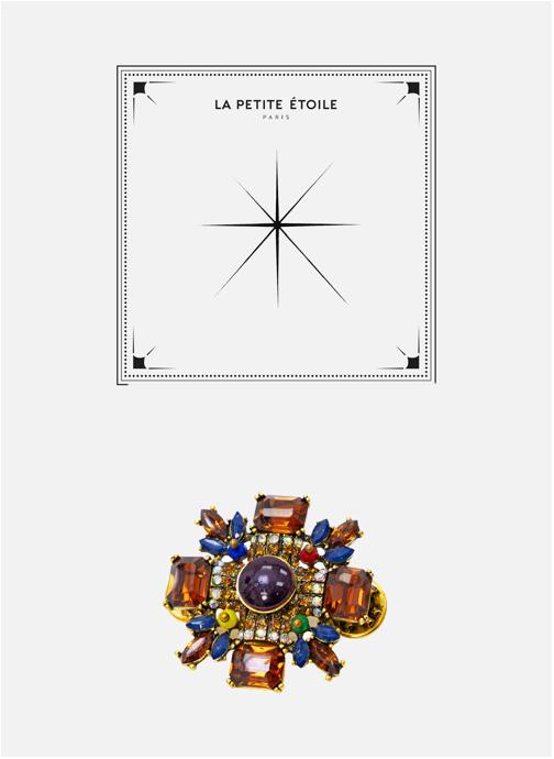 La Petite Etoile Broches femme jaune