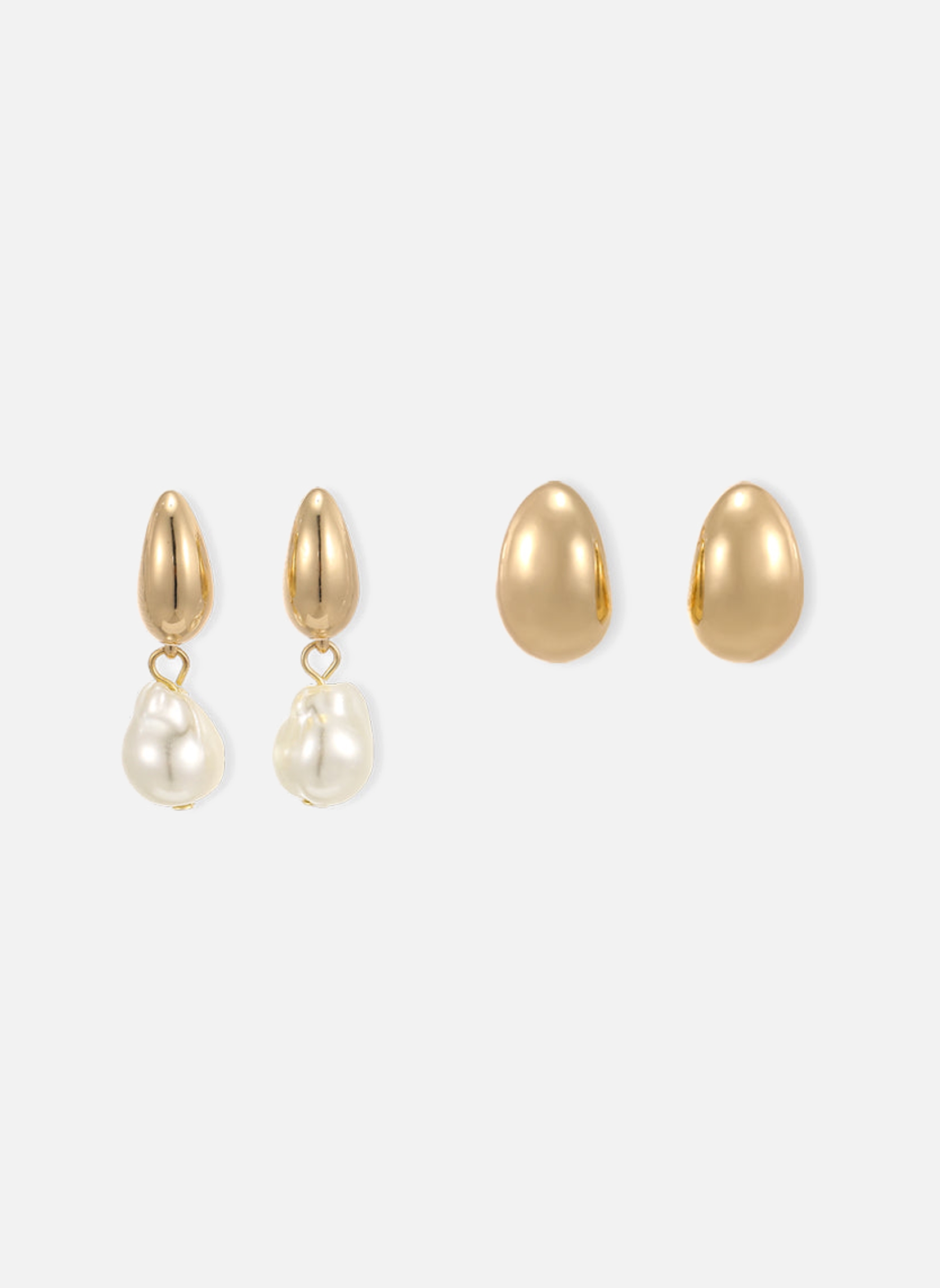 Boucles d'oreilles femme or et bronze Balaboosté Boucles d'oreilles femme or et bronze Or