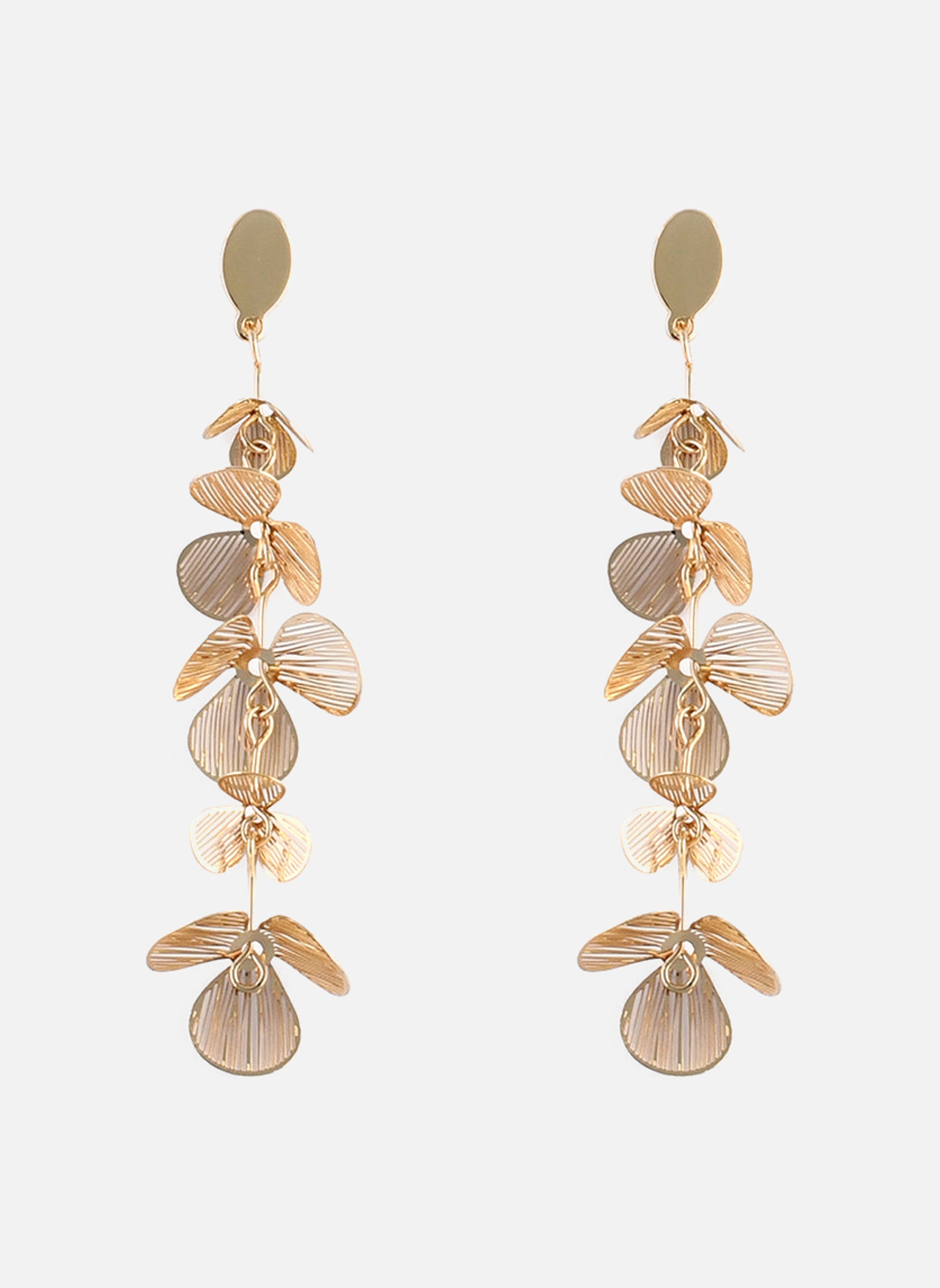 Boucles d'oreilles femme or et bronze Balaboosté Boucles d'oreilles femme or et bronze Or