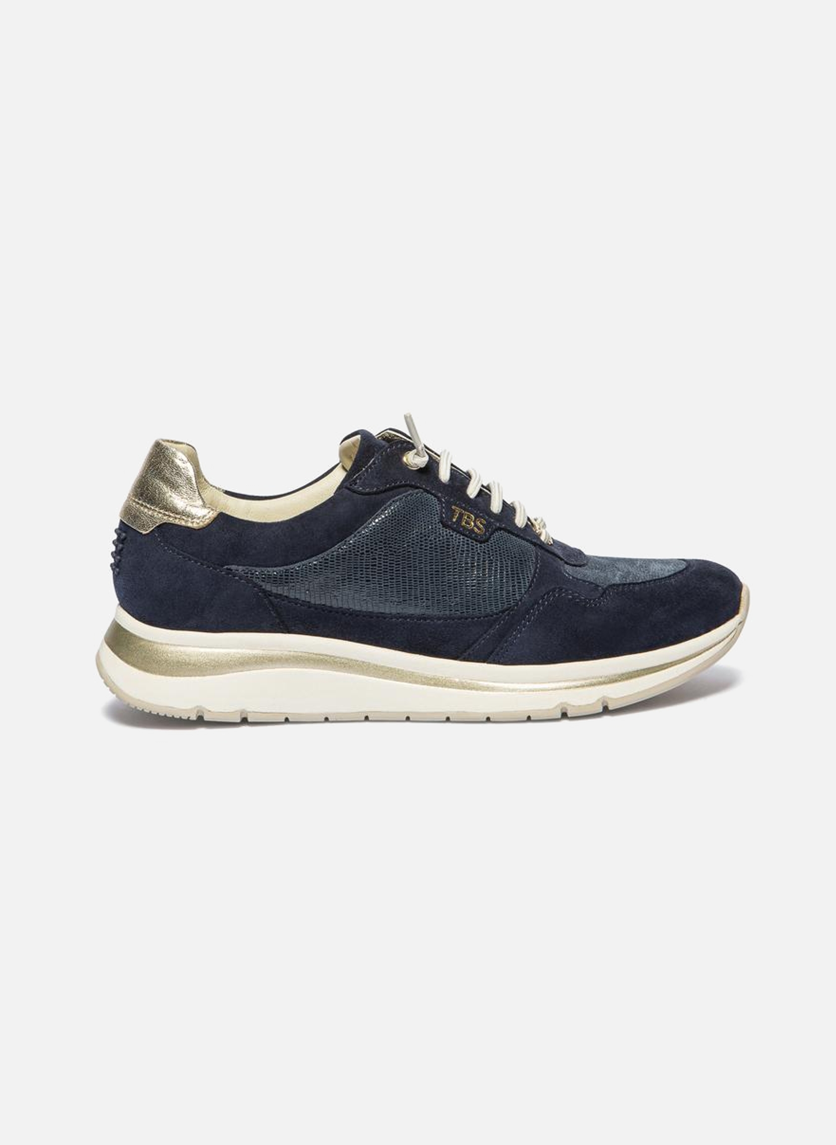 Baskets basses Baskets cuir BLOLACE MARINE / OR femme bleu TBS Baskets basses Baskets cuir BLOLACE MARINE / OR femme bleu Bleu