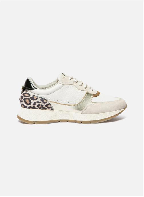 TBS Baskets basses Baskets cuir EULALIE ECRU / LEOPARD femme beige
