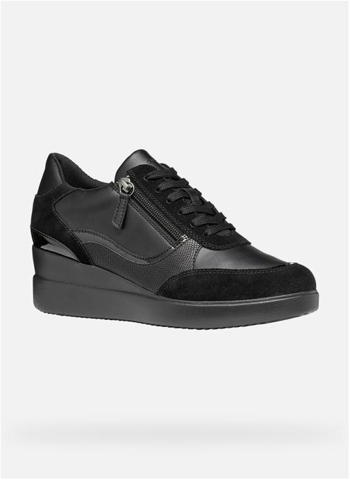 Geox Baskets basses D STARDUST femme noir