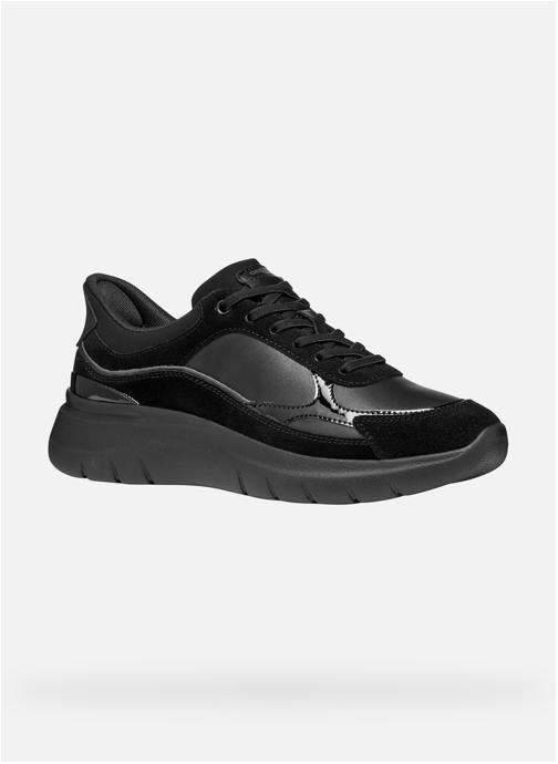 Geox Baskets basses PLUMMERY PLUS WOMAN femme noir
